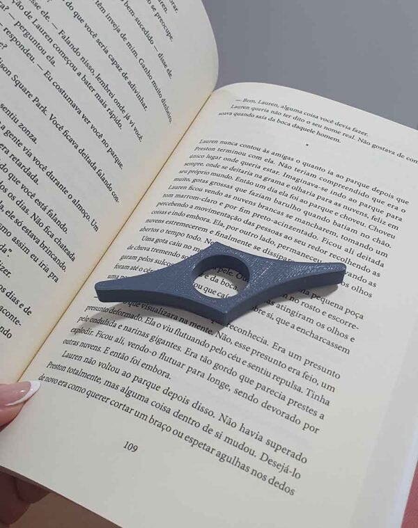 Kit 5 Anéis para Leitura Bibliocanto Livro Suporte para Livros Apoio - Imagem 3