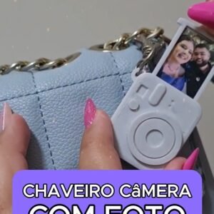 Chaveiro Câmera com Foto Personalizado