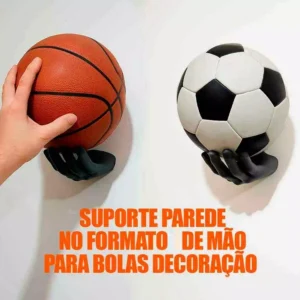 Suporte de parede Bola de Futebol Volei Basquete Futebol Americano Formato Mão Decoração